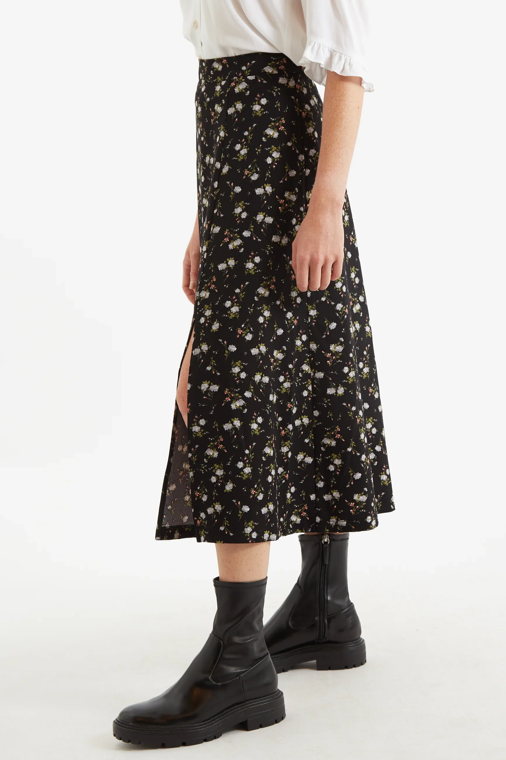 Kiyo Slavic Flowers Midi Skirt - Image 3
