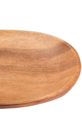 Kora Acacia Wood Large Oval Plate - Image 3