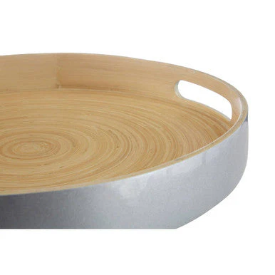 Kyoto Large Silver Tray With Side Handles - Image 3