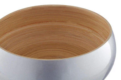 Kyoto Small Silver Bamboo Bowl - Image 6