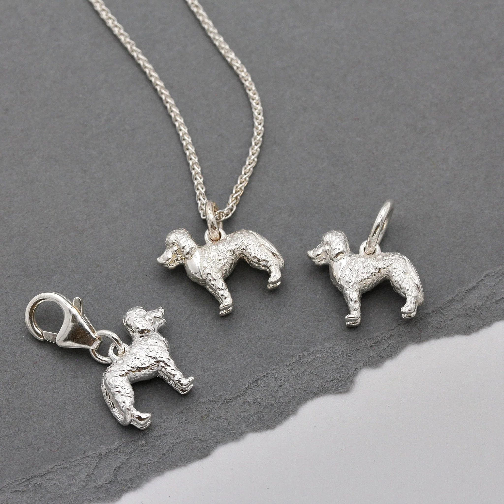 Labradoodle Silver Dog Charm - Image 5