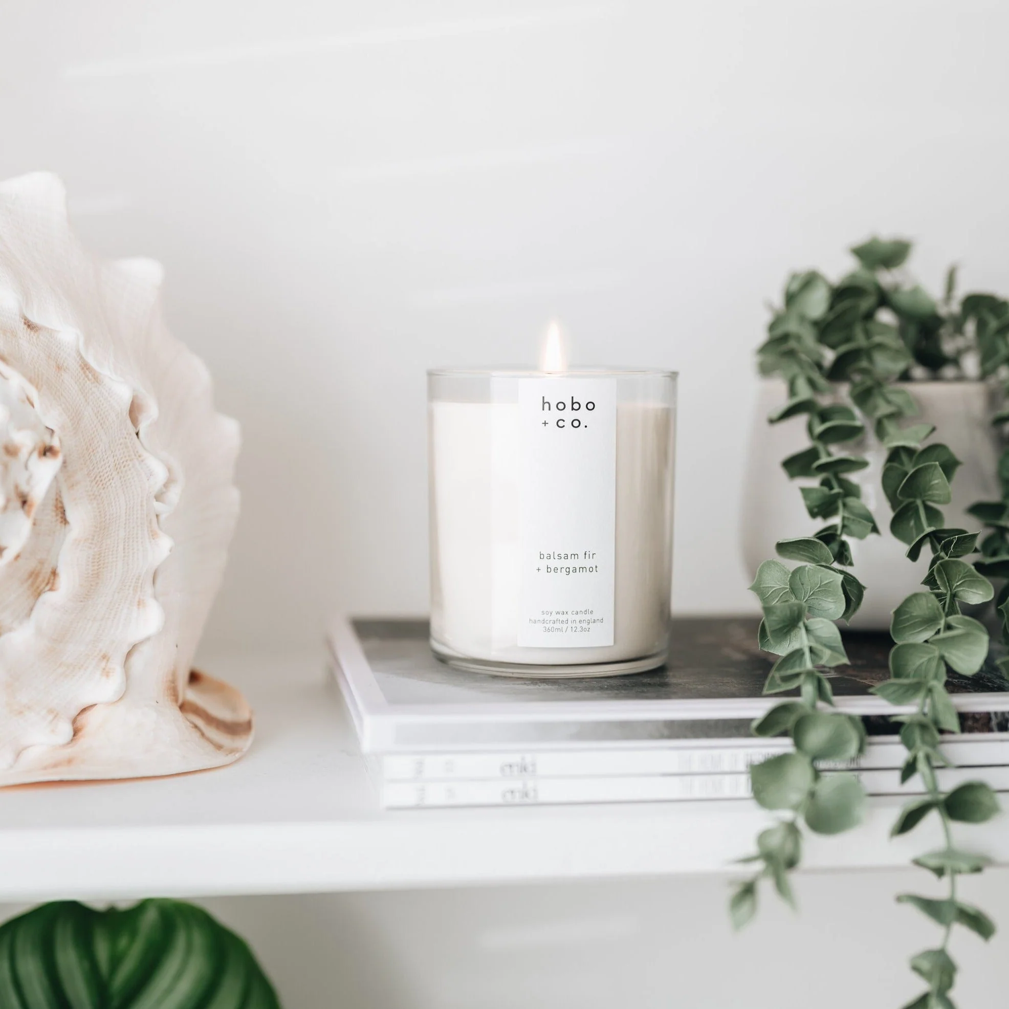 Large Balsam Fir and Bergamot Candle - Image 2