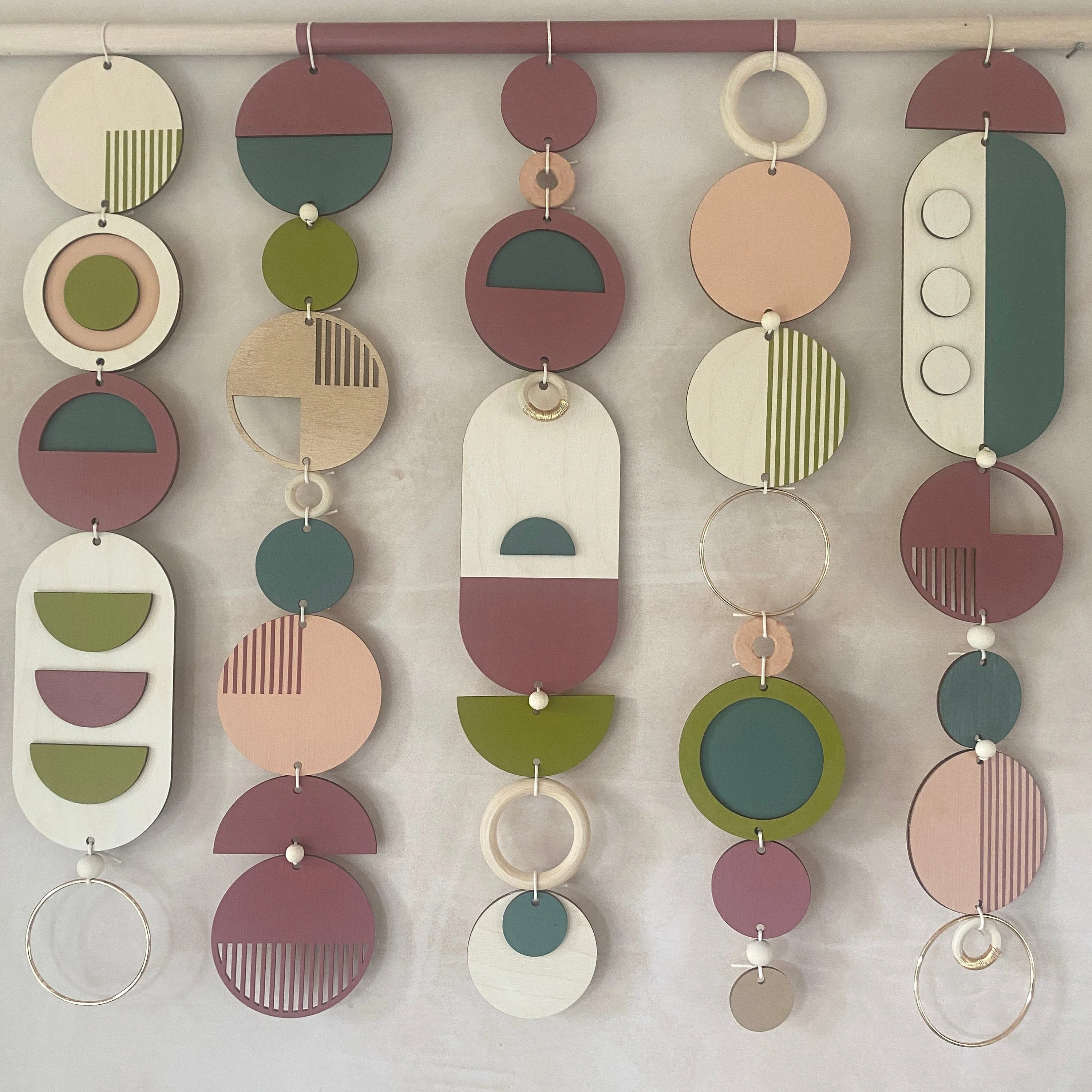 Large Geometric Modern Wall Art - Minimal Home Decor - Eclectic Tapestry - Big Centerpiece Tapestry - Unique Handmade Wall Hanging - Fun Art - Image 5