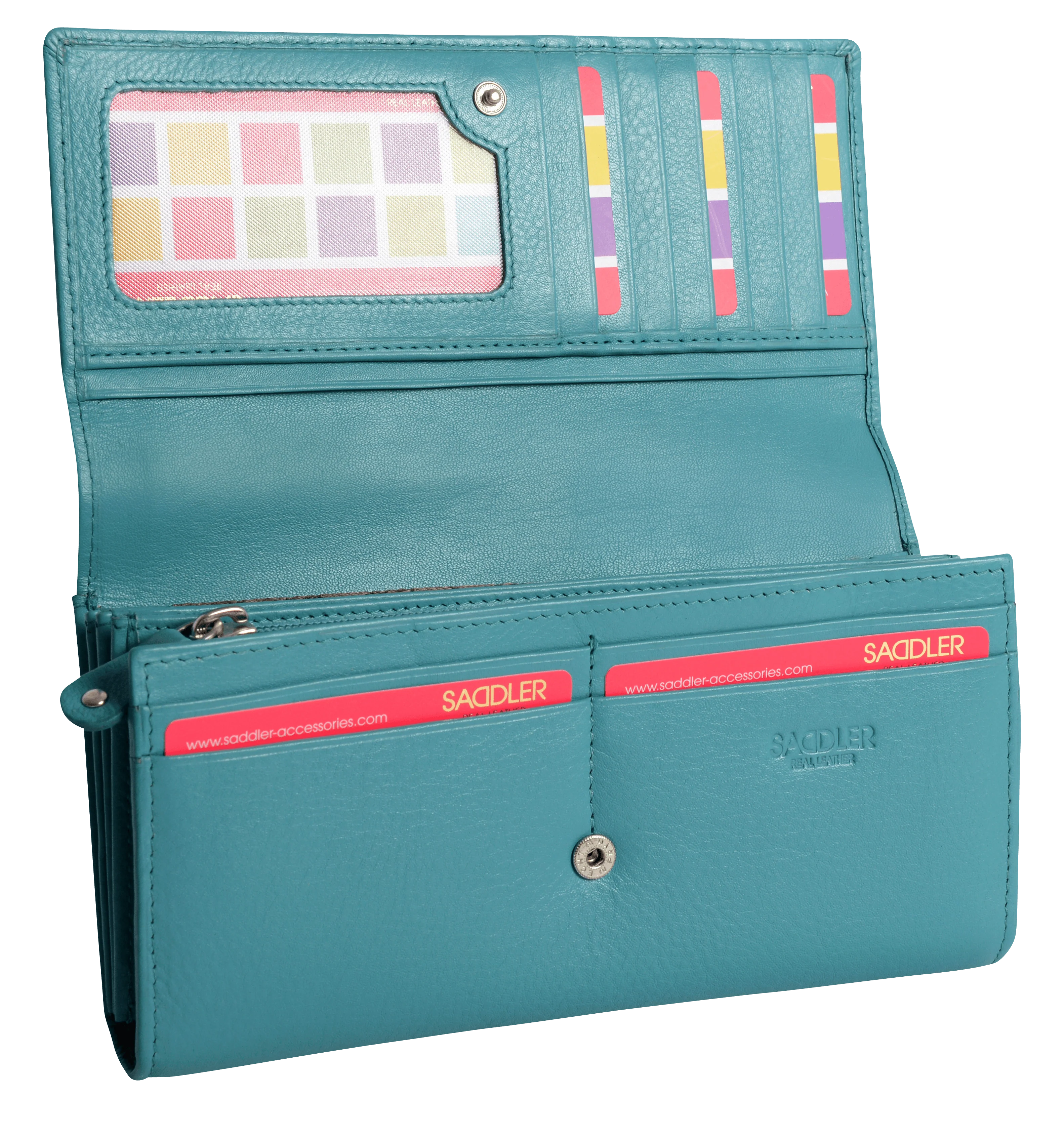 Large Leather Multi-Section Purse "Grace" – Handmade by Saddler | RFID Protected & Gift Boxed - Image 12