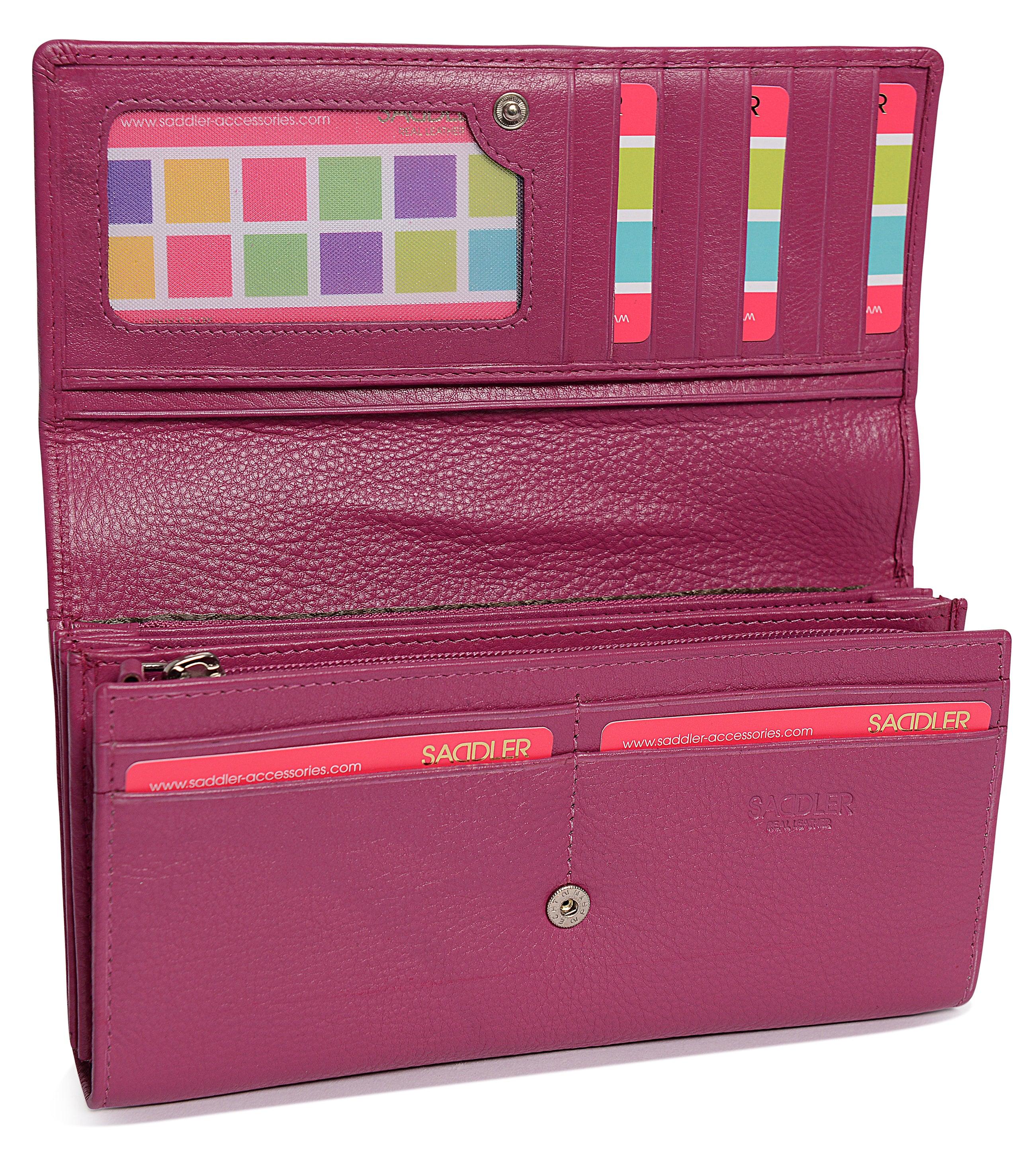 Large Leather Multi-Section Purse "Grace" – Handmade by Saddler | RFID Protected & Gift Boxed - Image 22