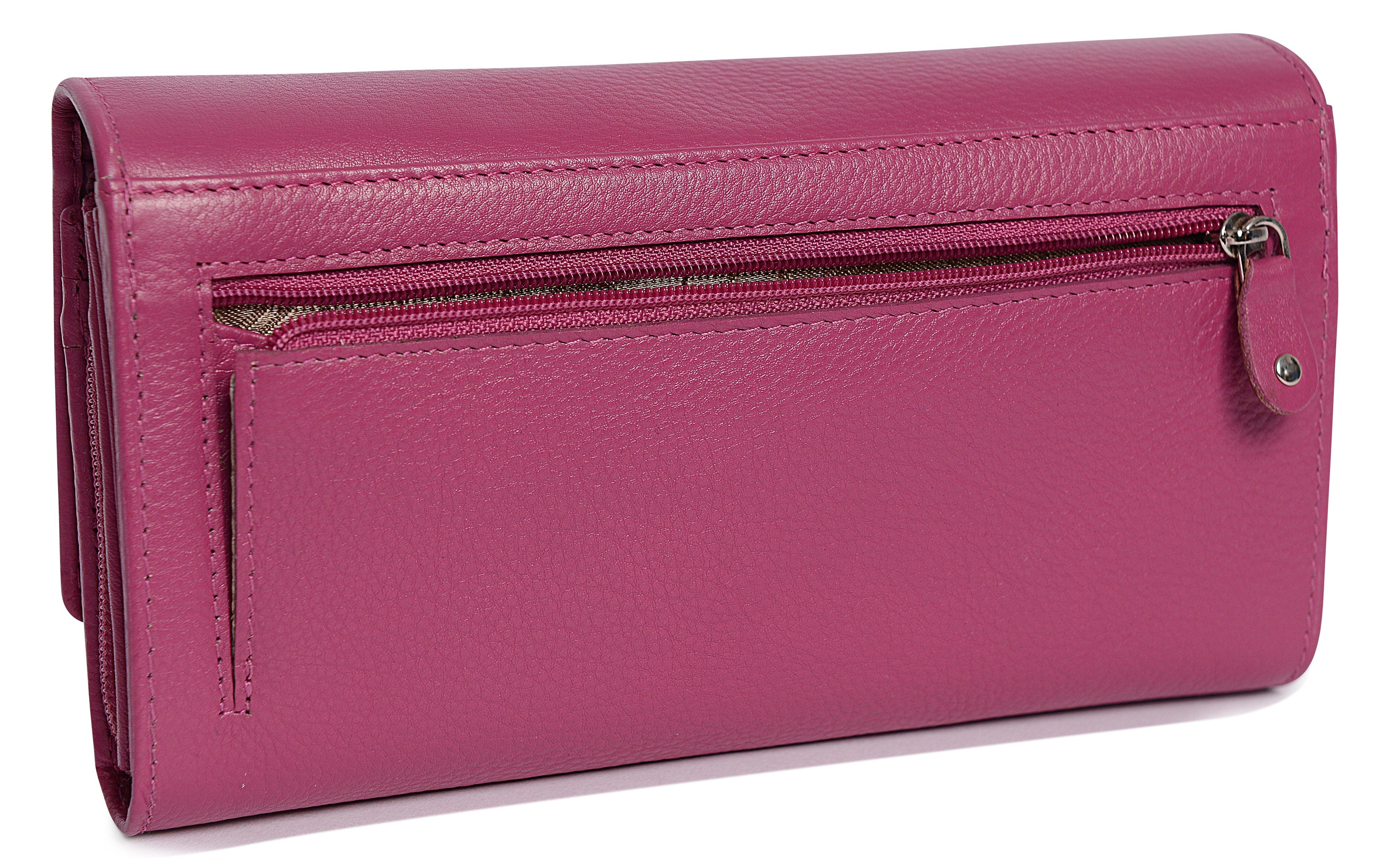 Large Leather Multi-Section Purse "Grace" – Handmade by Saddler | RFID Protected & Gift Boxed - Image 25