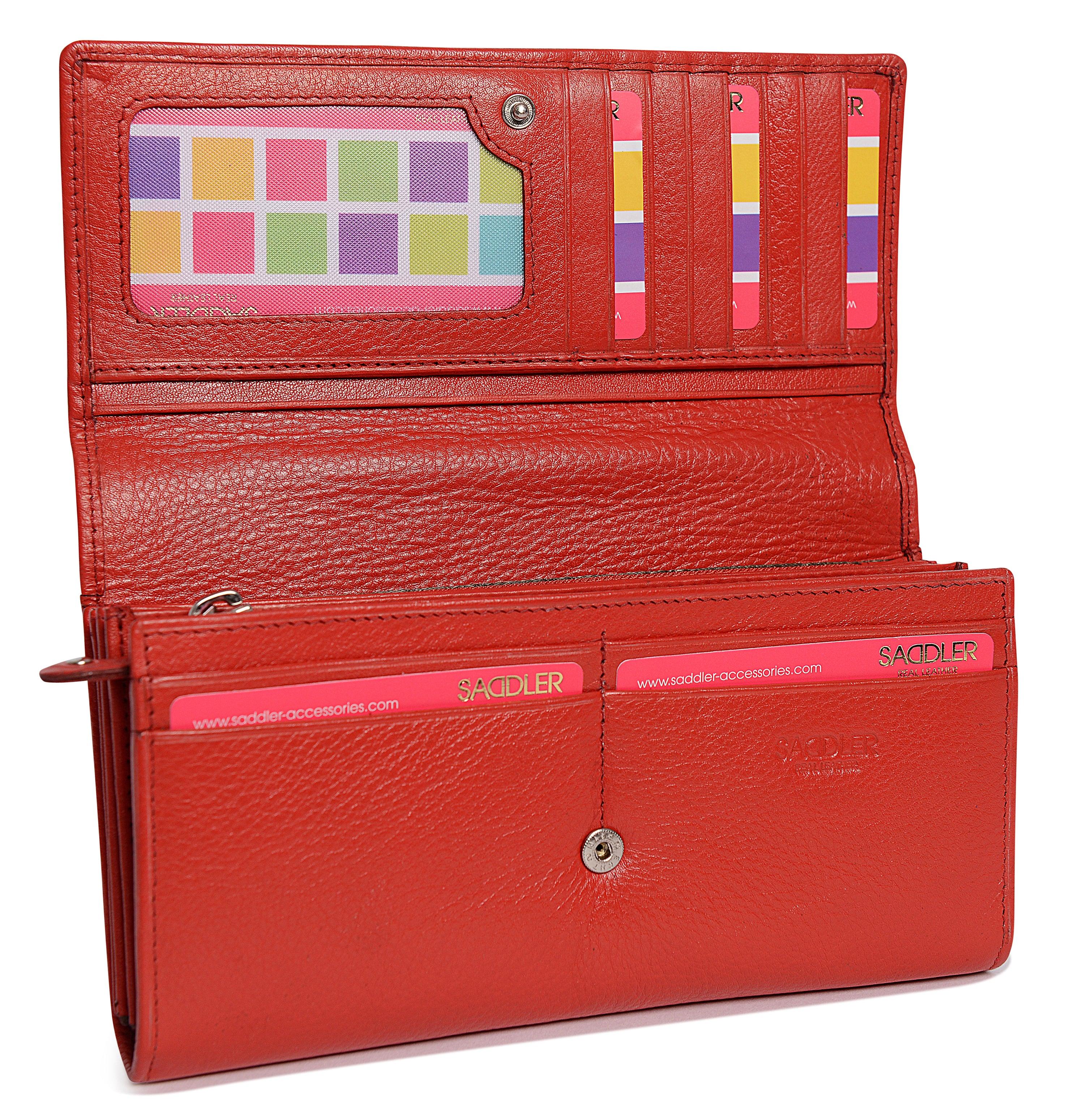 Large Leather Multi-Section Purse "Grace" – Handmade by Saddler | RFID Protected & Gift Boxed - Image 32