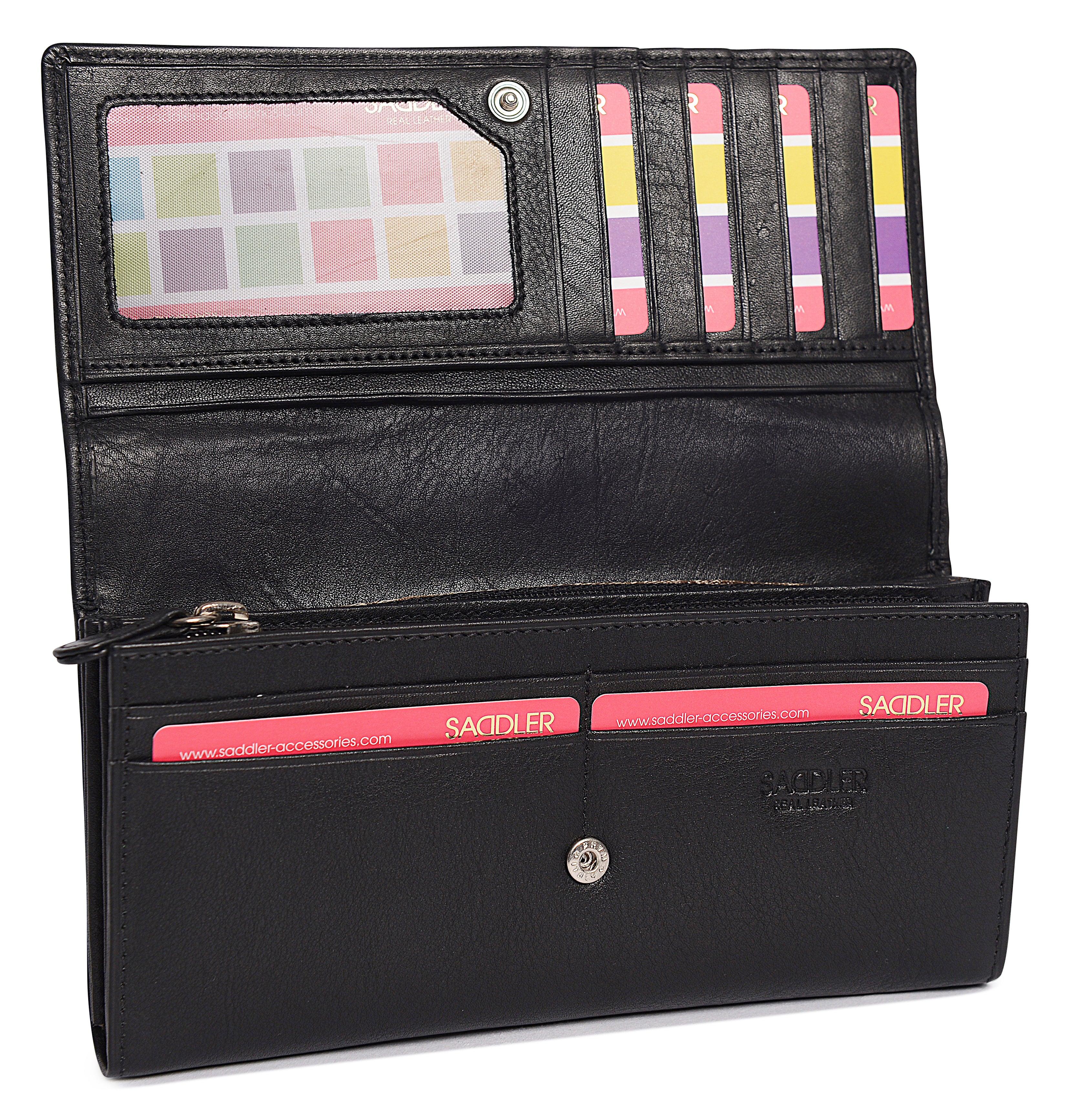 Large Leather Multi-Section Purse "Grace" – Handmade by Saddler | RFID Protected & Gift Boxed - Image 42