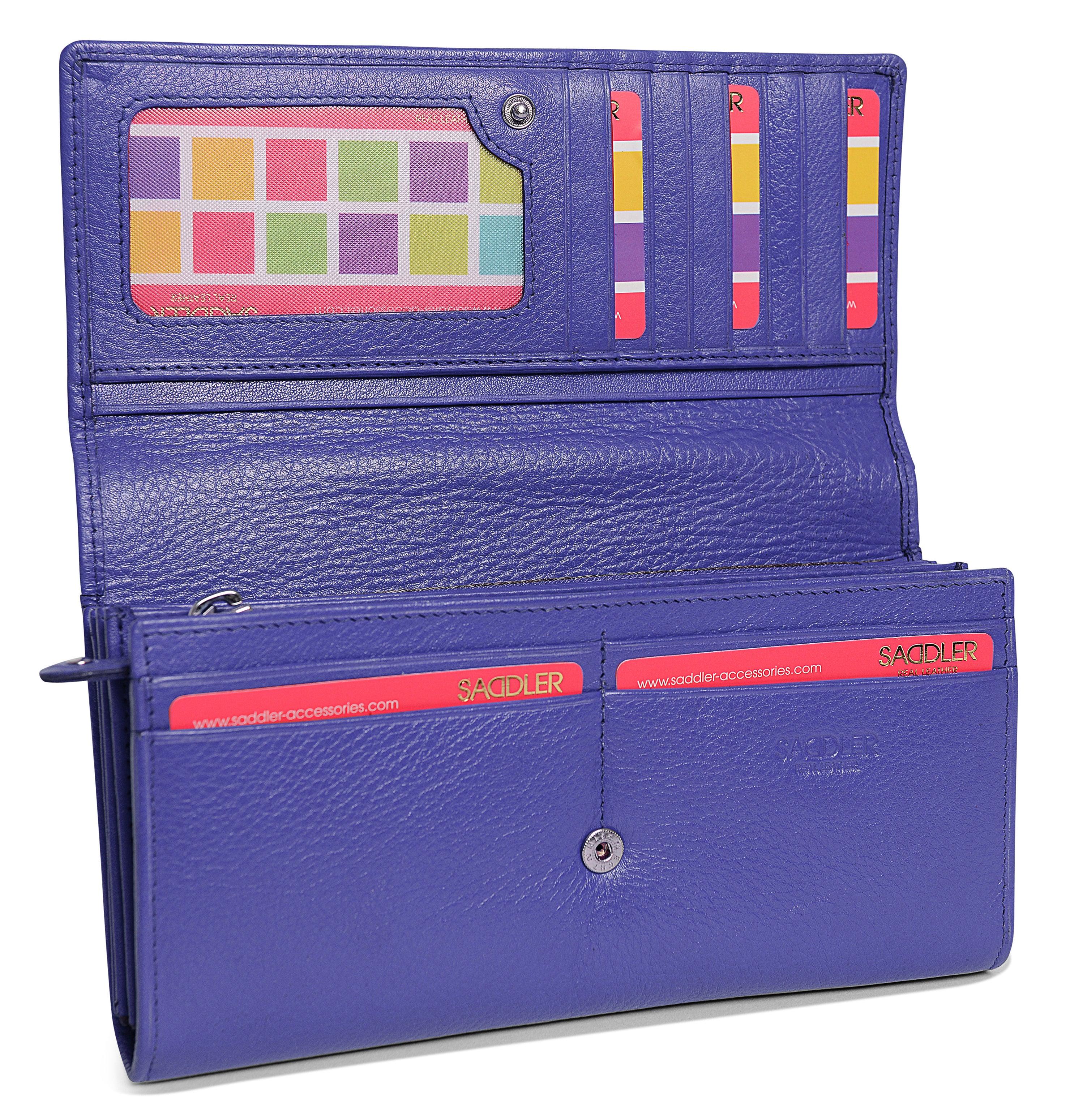 Large Leather Multi-Section Purse "Grace" – Handmade by Saddler | RFID Protected & Gift Boxed - Image 7