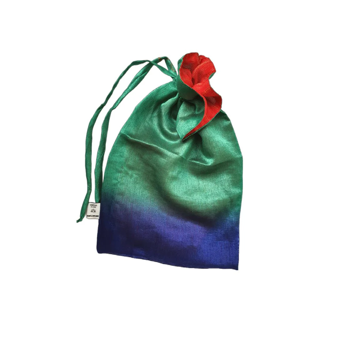 Large sari gift bags with drawstring - Image 13