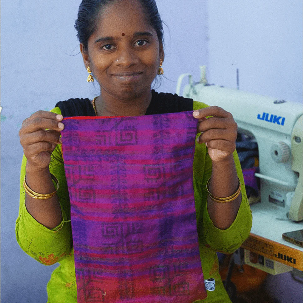 Large sari gift bags with drawstring - Image 16