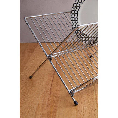 Laurie Small Chrome Folding Dish Drainer - Image 4