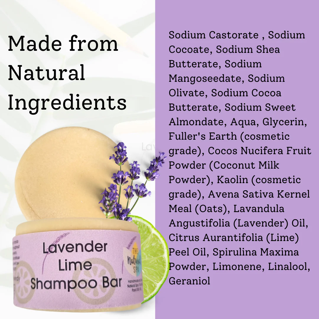 Lavender and Lime Classic Shampoo Bar - Image 3