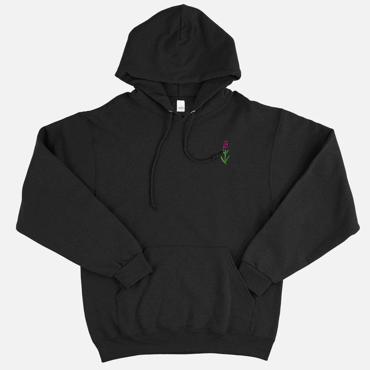 Lavender Embroidered Hoodie (Unisex) - Image 2