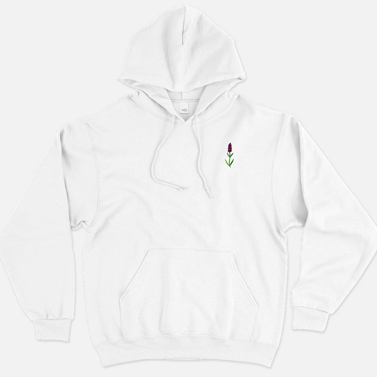 Lavender Embroidered Hoodie (Unisex) - Image 3