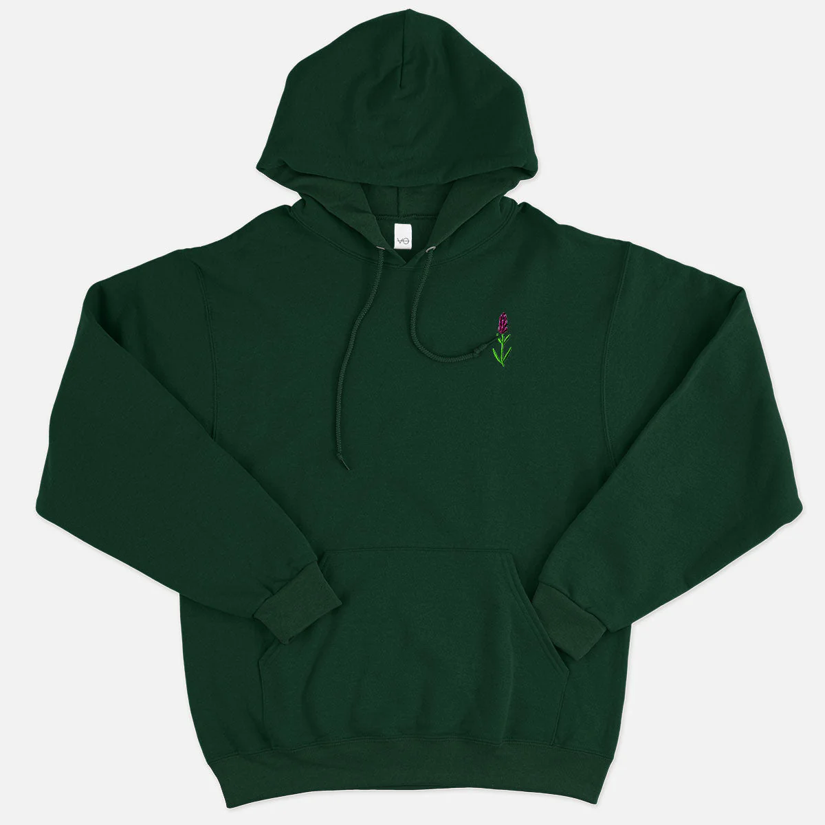 Lavender Embroidered Hoodie (Unisex) - Image 4