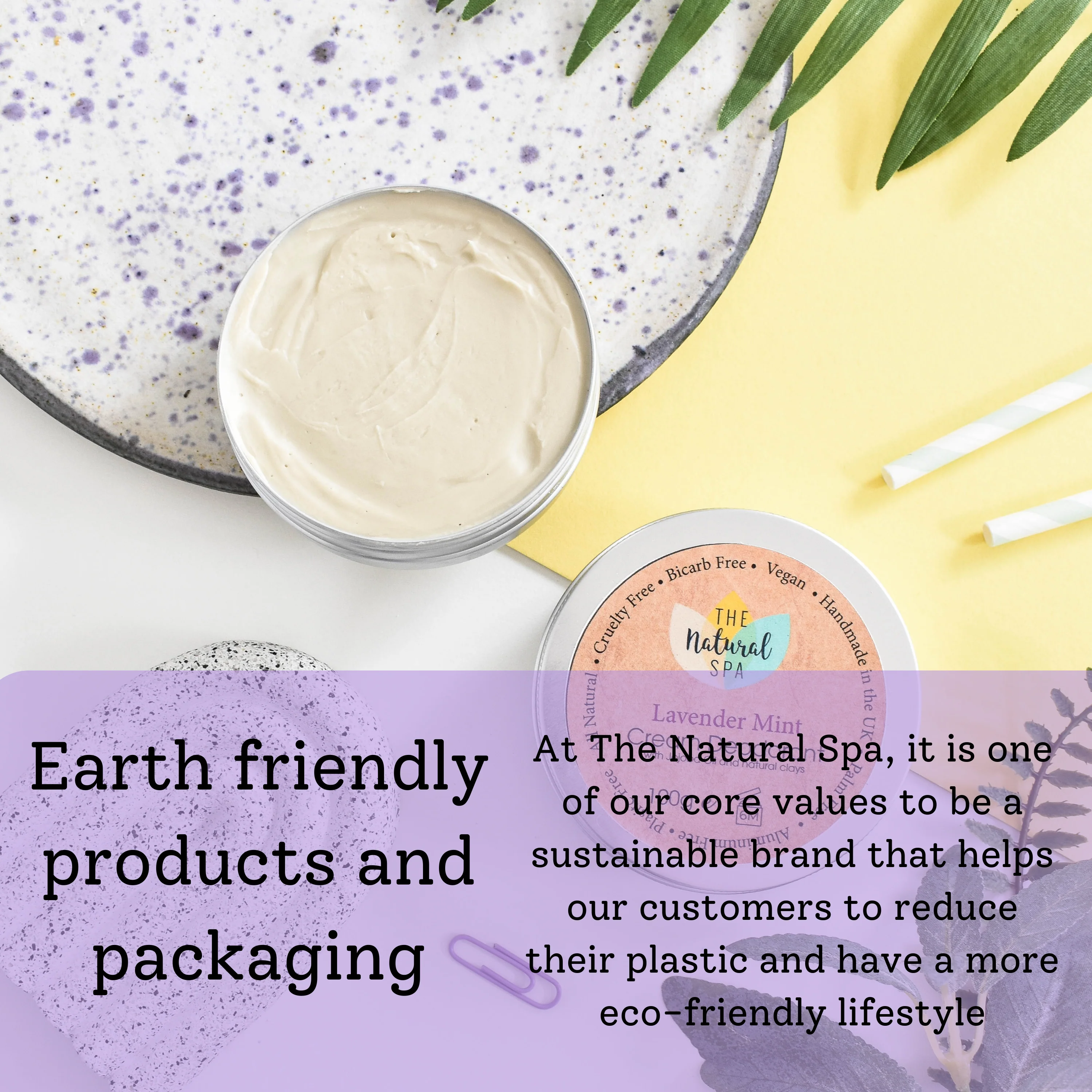 Lavender Mint Cream deodorant balm - naturally bicarb and aluminium free - Image 5