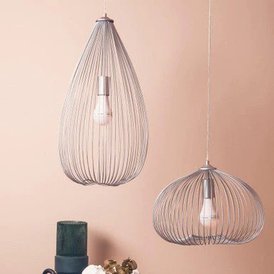 Lavis Teardrop Silver Pendant Light - Image 2