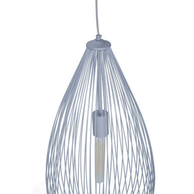 Lavis Teardrop Silver Pendant Light - Image 6