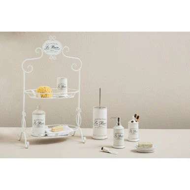 Le Bain White Ceramic Soap Dish - Image 4