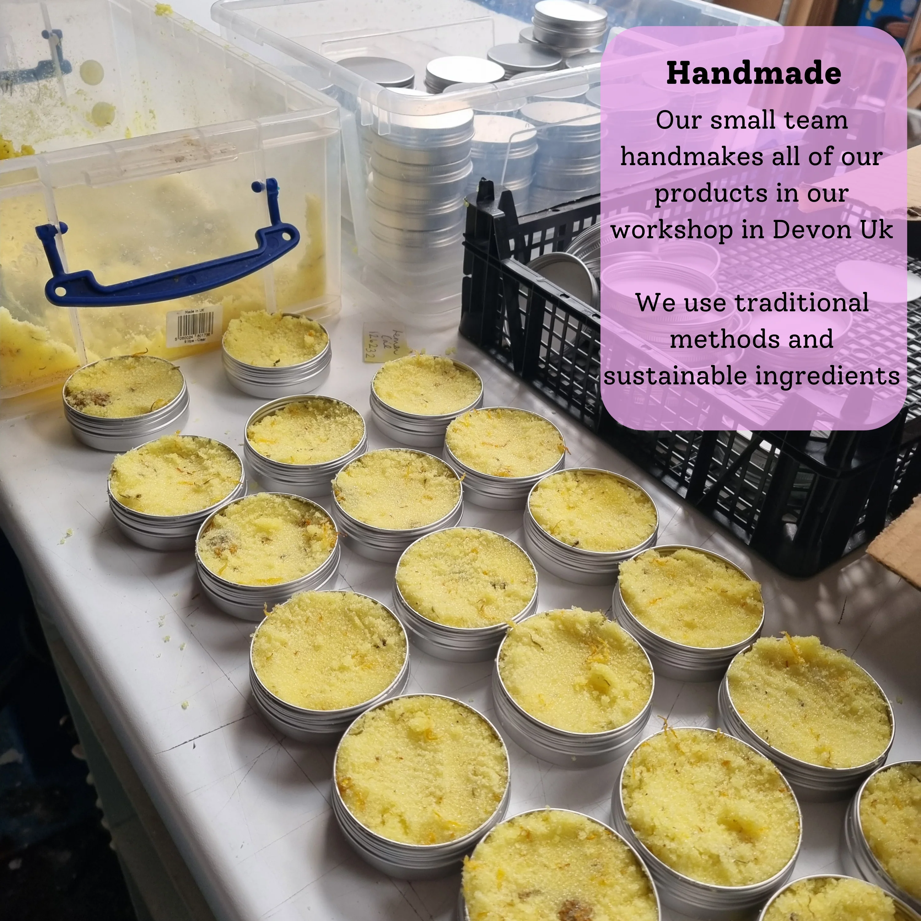 Lemon Calendula, Body Scrub - 3 different size option - Image 4
