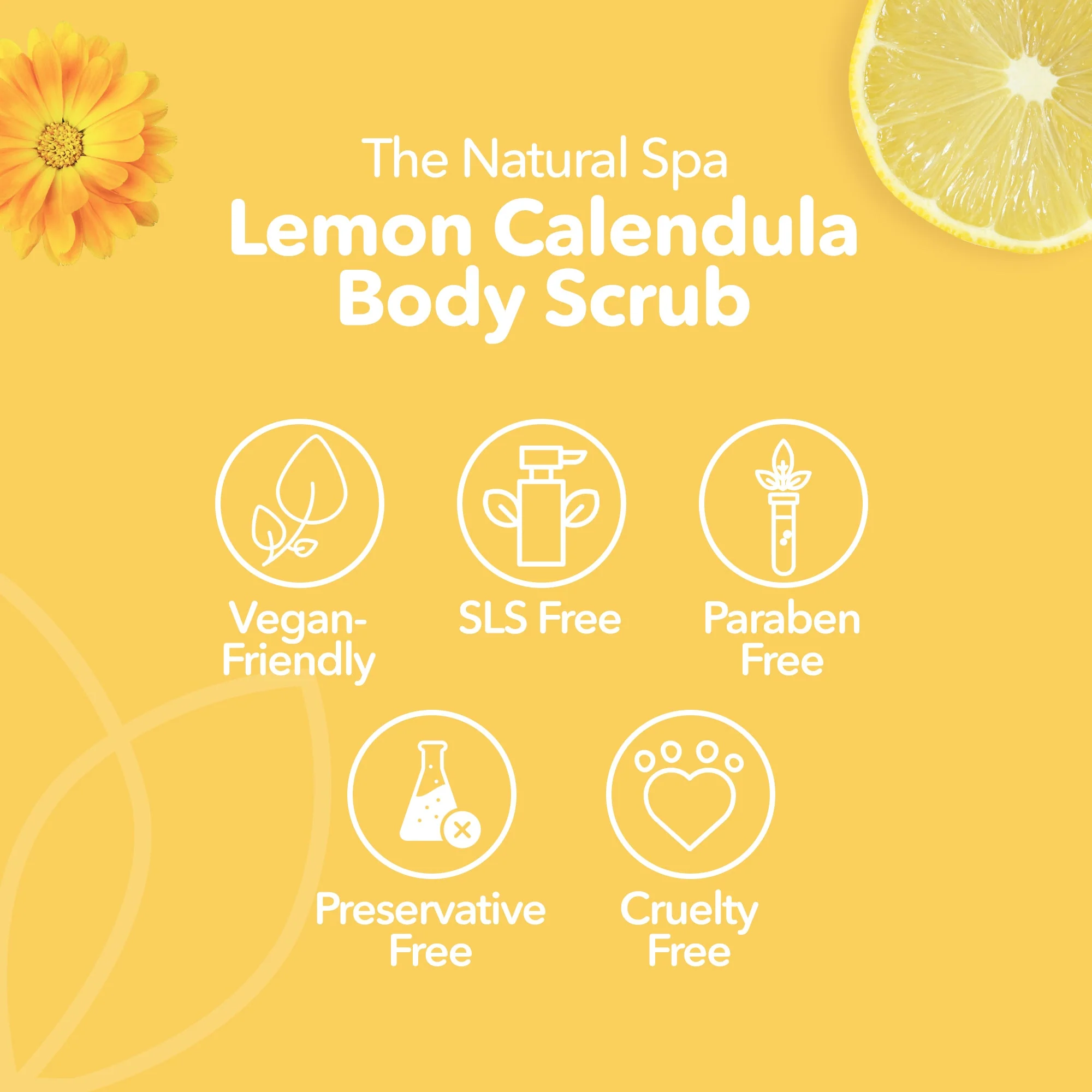 Lemon Calendula, Body Scrub - 3 different size option - Image 7