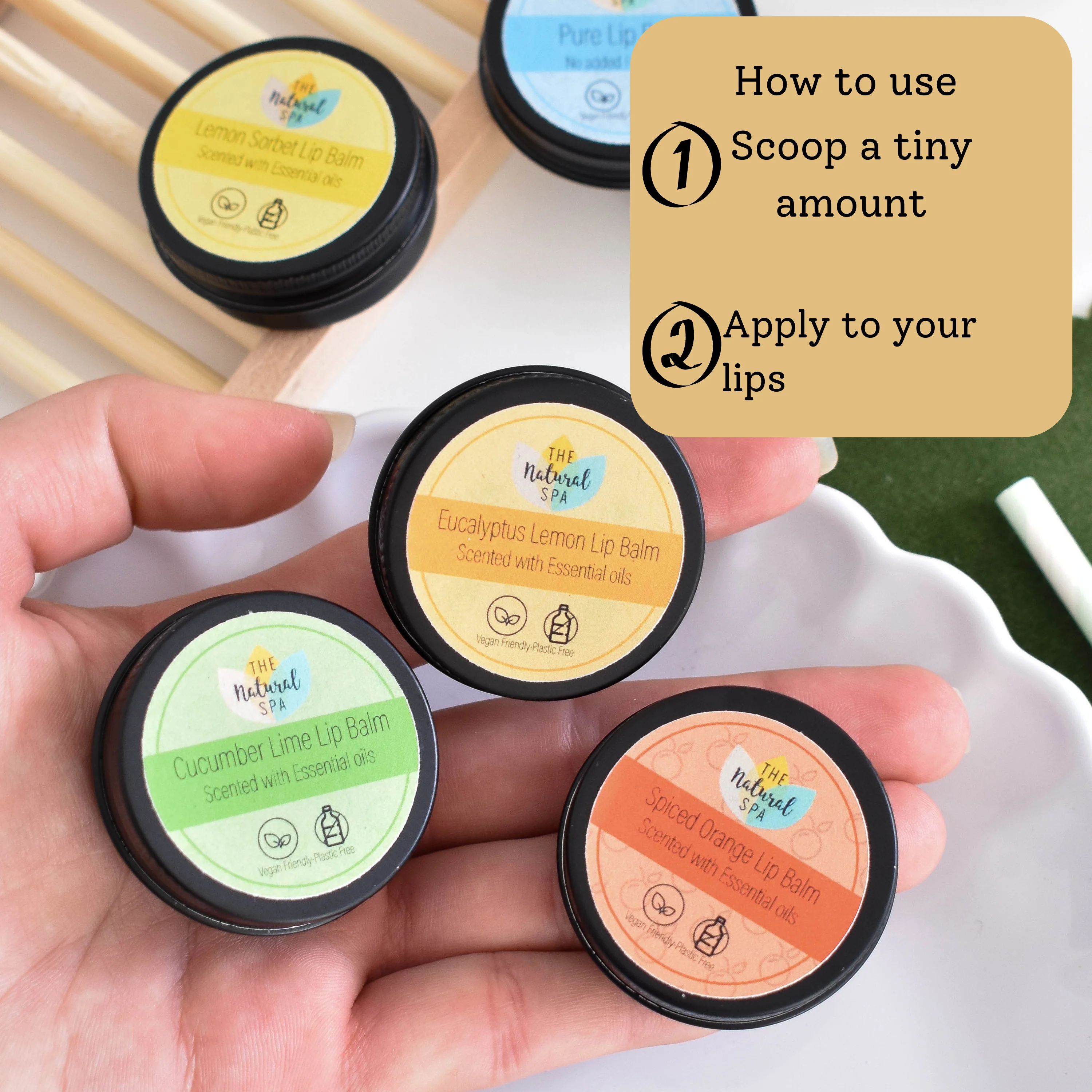 Lemon Eucalyptus  All Natural Lip Balm - Image 6
