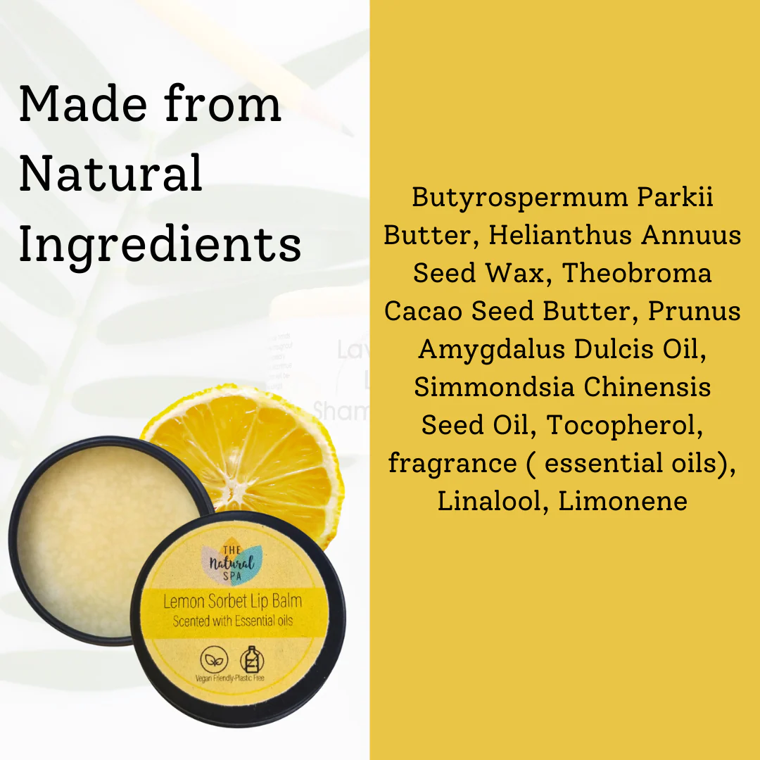 Lemon Sorbet All Natural Lip Balm - Image 5