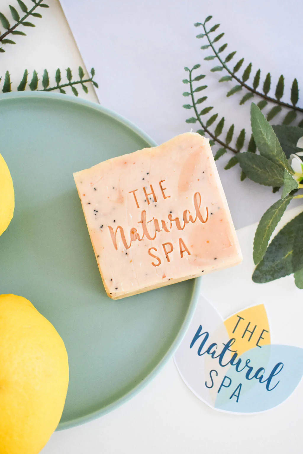 Lemon Sorbet Soap Bar - Lemon, lemongrass and Poppy seeds - 3 different styles - Image 3