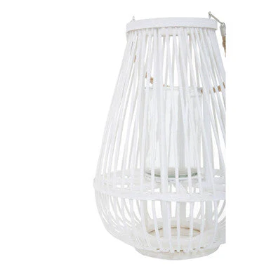 Lentigo Small White Bamboo Lantern - Image 7