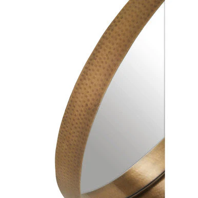 Leonov Medium Gold Finish Wall Mirror - Image 4