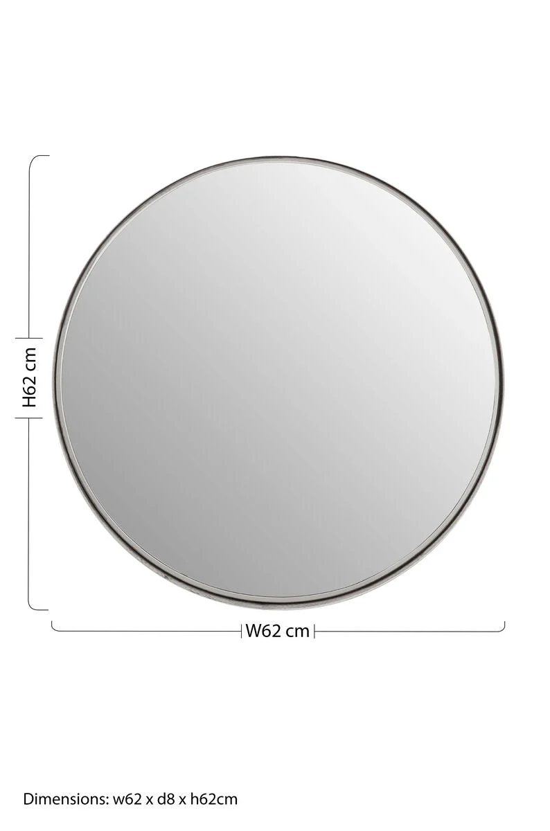 Leonov Medium Nickel Finish Wall Mirror - Image 7