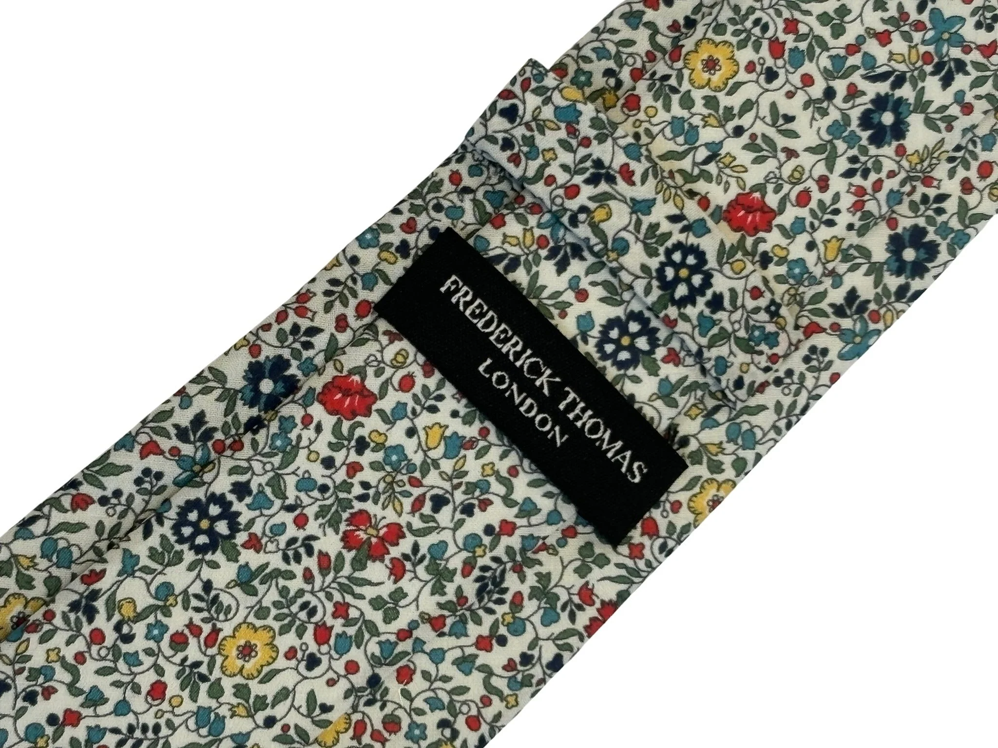 liberty style ditsy floral english wildflower design tie - Image 4