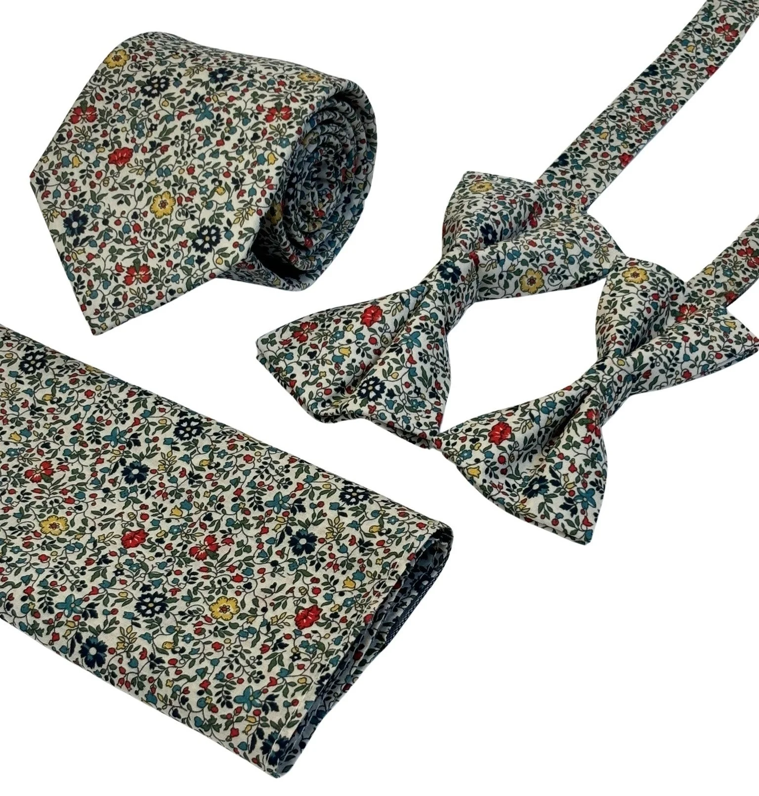 liberty style ditsy floral english wildflower design tie - Image 7
