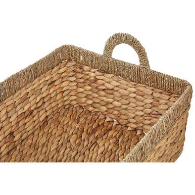 Lidi Set Of 3 Seagrass Storage Baskets with Handles - Image 7