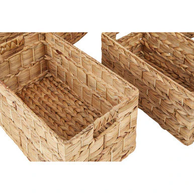 Lidi Set Of Six Water Hyacinth Storage Baskets - Image 10