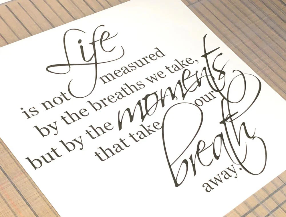 Life Is Not Measured by the Breaths We Take Wall Saying Decal - Image 3