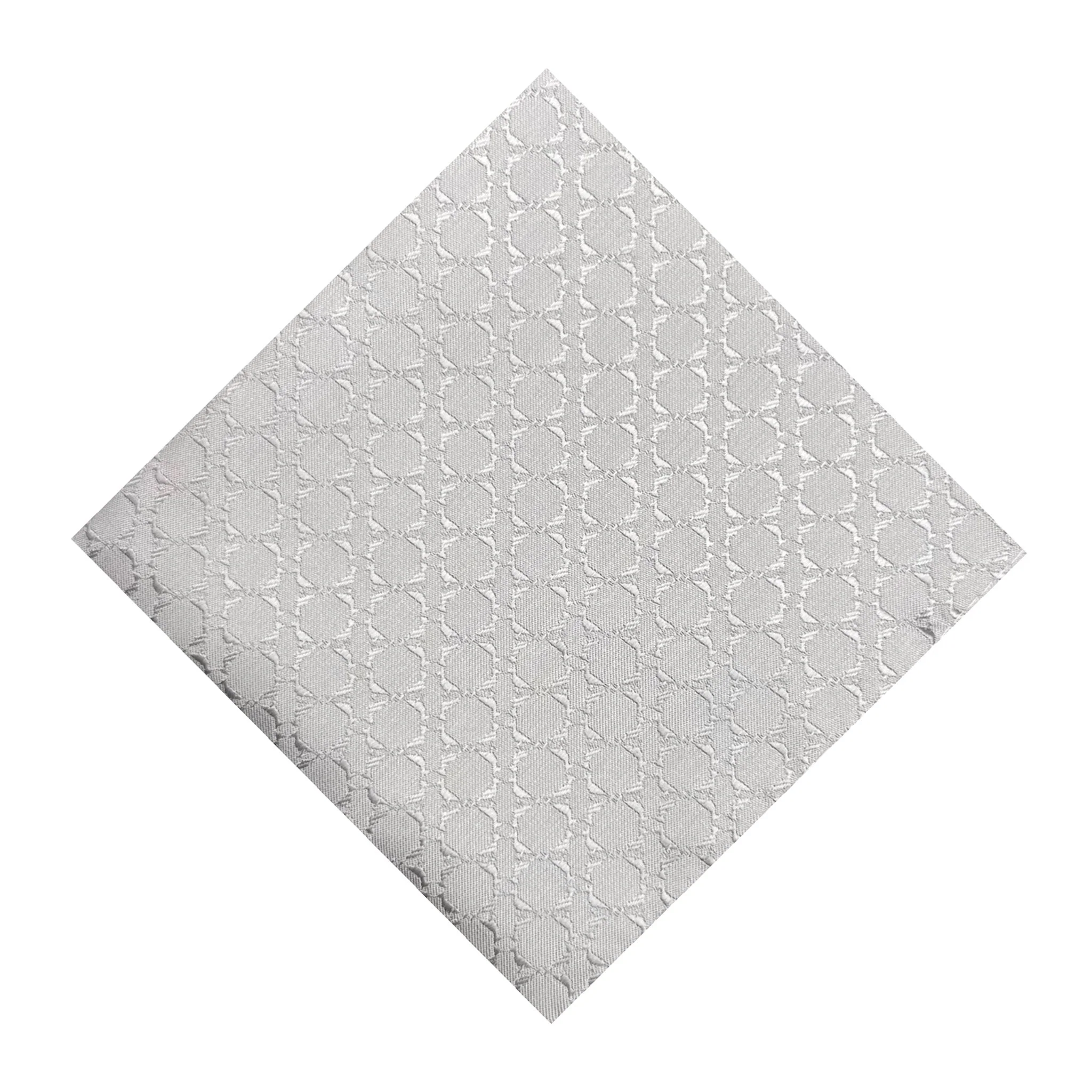 Light Grey Textured Pocket Square