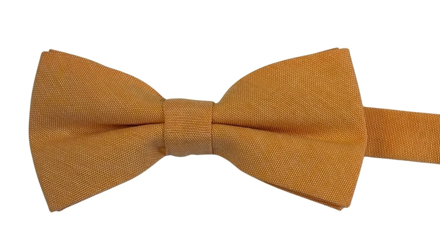 light ochre yellow gold mustard men's bow tie - Image 2