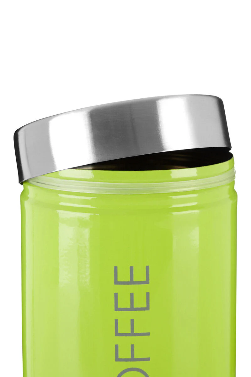 Lime Green Enamel Tea Coffee & Sugar Set - Image 3