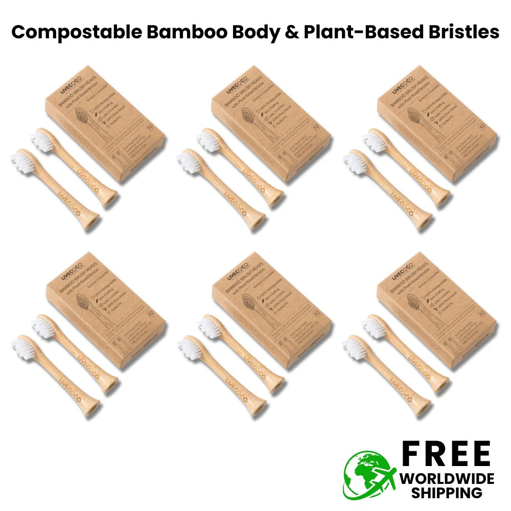 LiveCoco™ Sustainable Brush Heads - Oral-B & Sonicare Compatible - Image 6