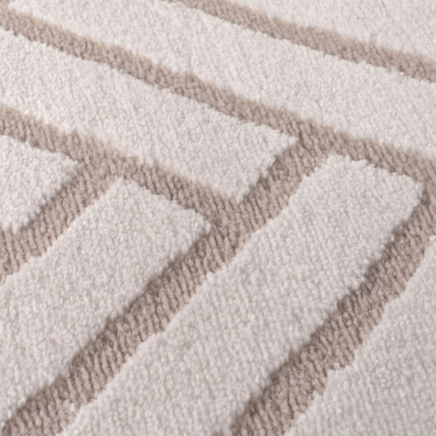 Loft Chevron Beige Rug - Image 3