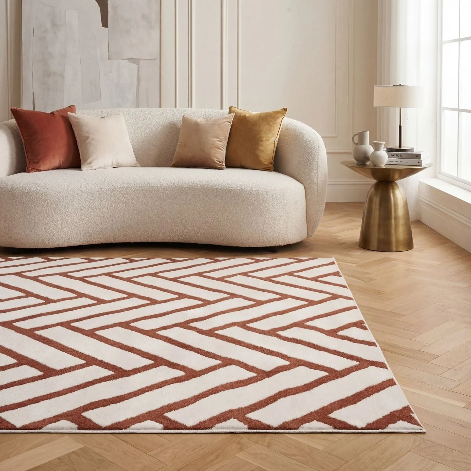 Loft Chevron Terra Rug - Image 2