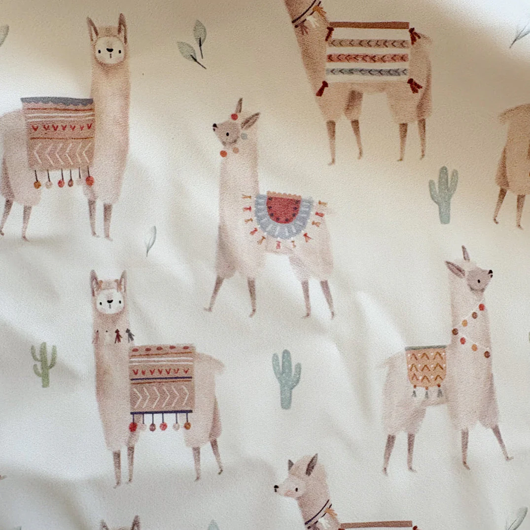 Long Sleeved Baby Bib - Alpacas - Image 10