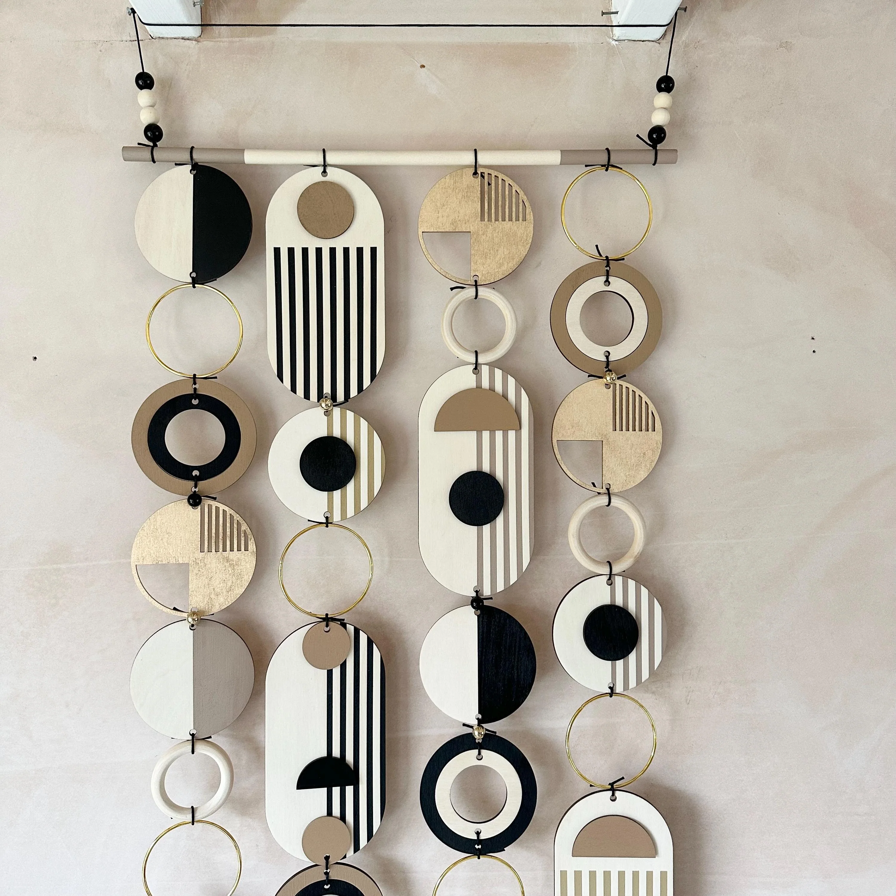 Long Wall Art - Stairway Decor - Geometric Wall Hanging Art - Image 7