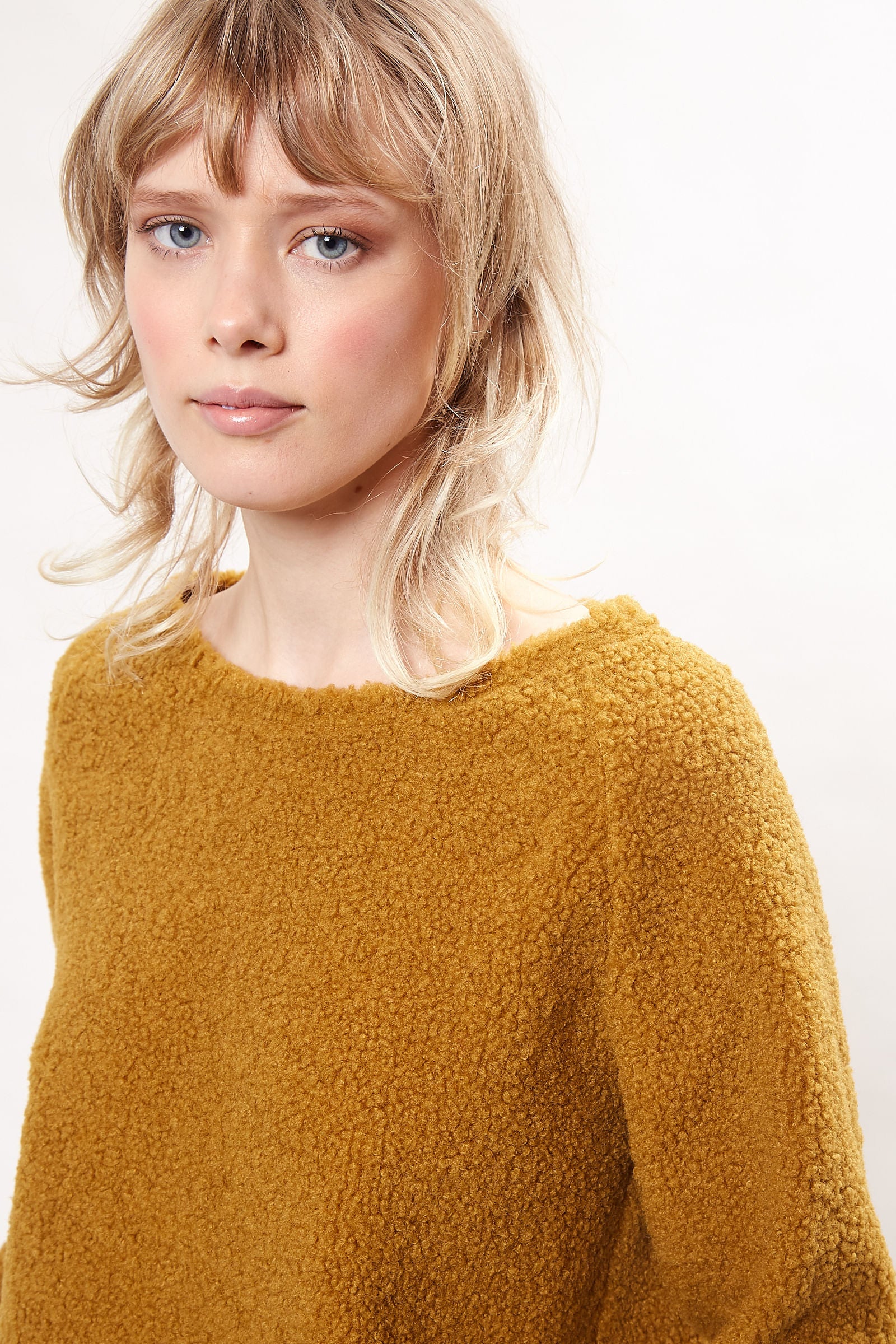 Louche Blanka Borg Sweatshirt Mustard - Image 3