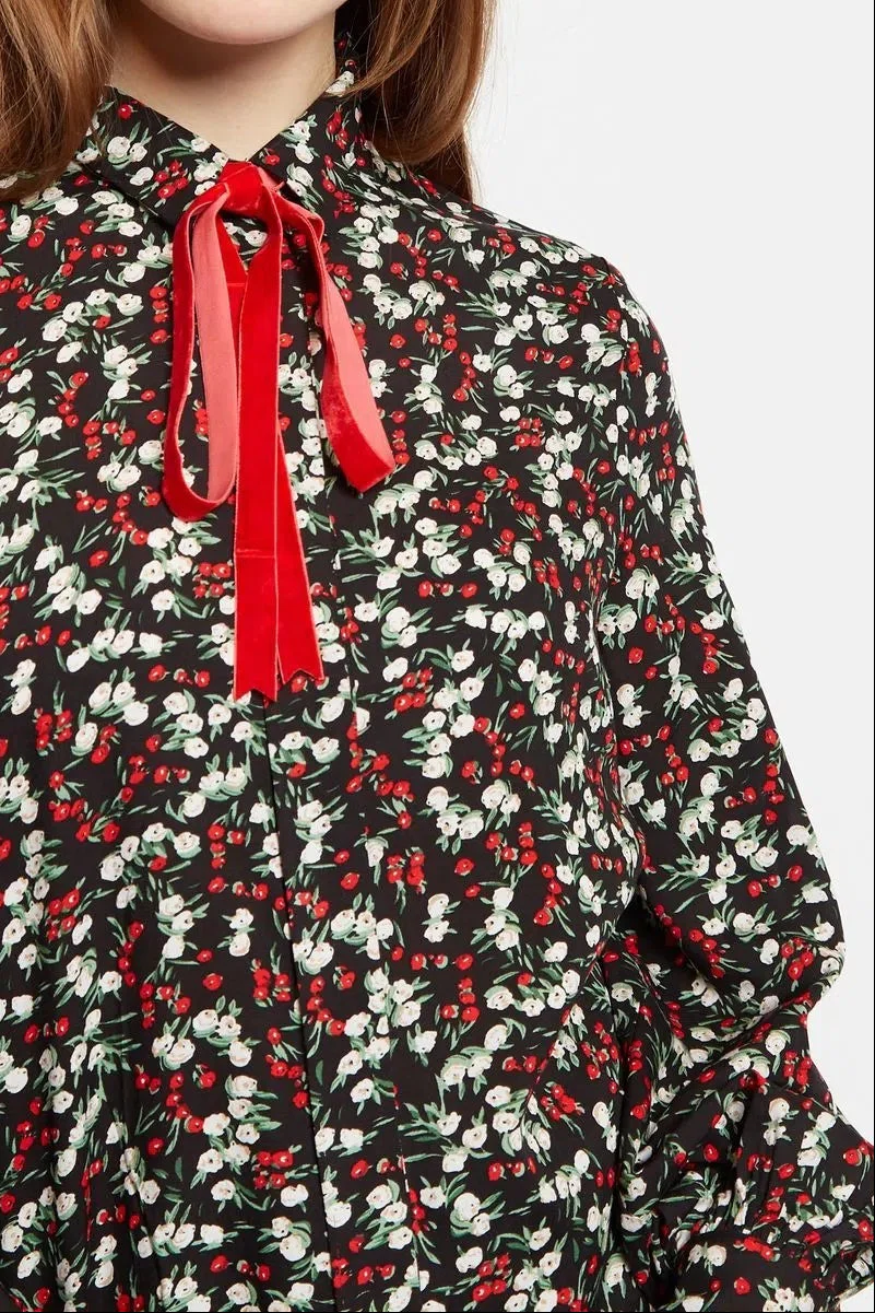 Louche Byron Jolly Ditsy Print Long Sleeve Shirt - Image 3