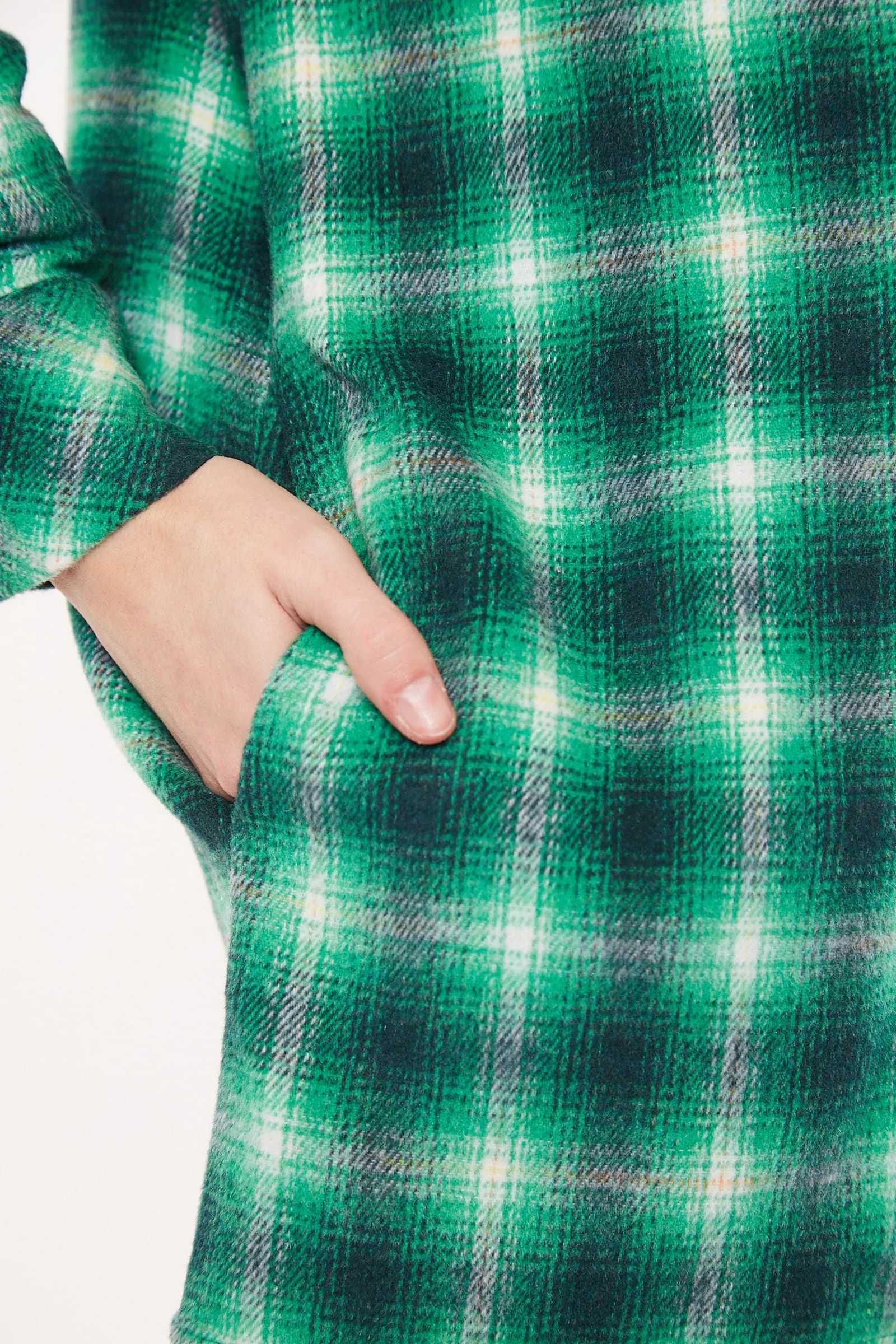 Louche Meriam Check Shacket Green - Image 4
