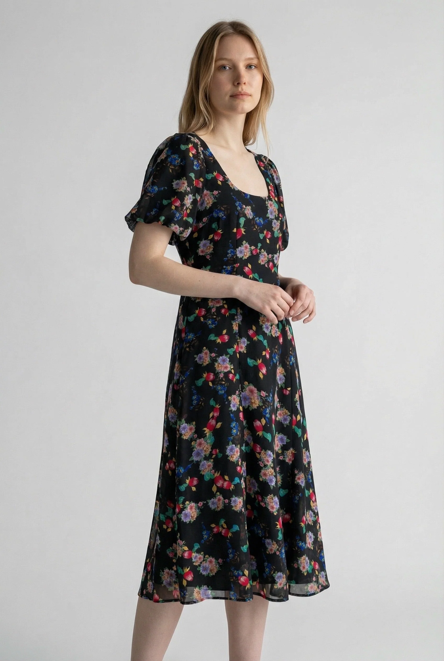 Louche Nadine Carpathian Florals Print Midi Dress - Image 2