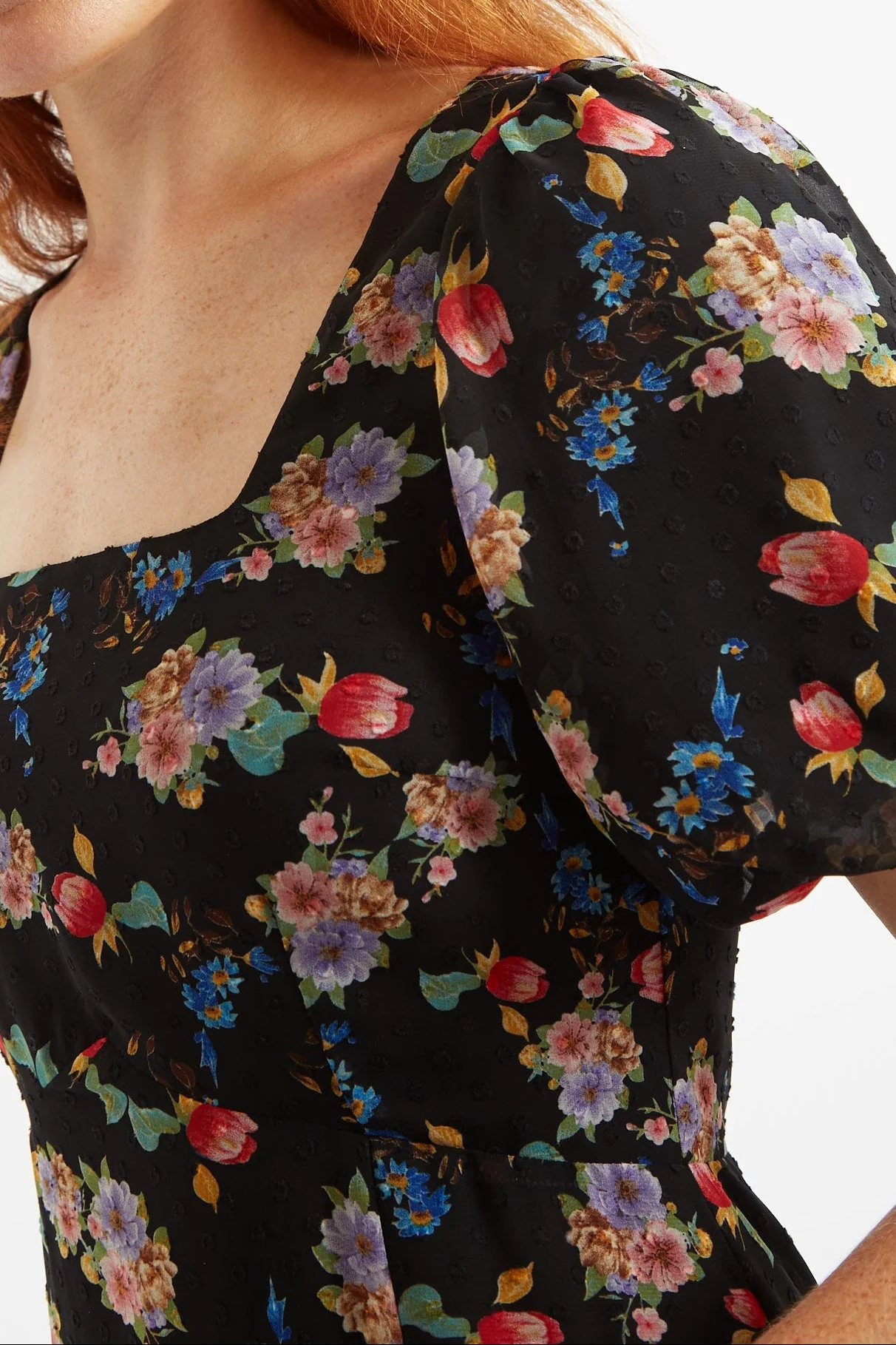 Louche Nadine Carpathian Florals Print Midi Dress - Image 4